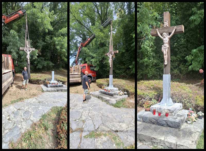 Vraćeno obnovljeno raspelo na križanje Ulice Karažnik i Stare Gajnice