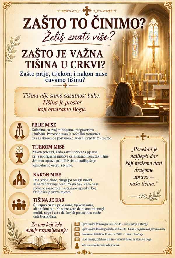 ZTČ - ZAŠTO JE VAŽNA TIŠINA U CRKVI?