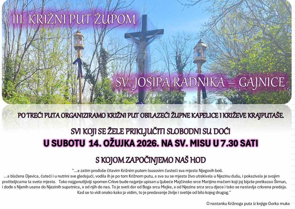 III. križni put župom sv. Josipa Radnika